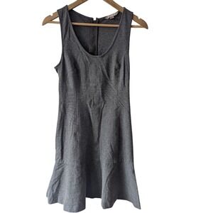 Banana Republic Women's Grey Sleeveless Fit Flare Dress Size 2